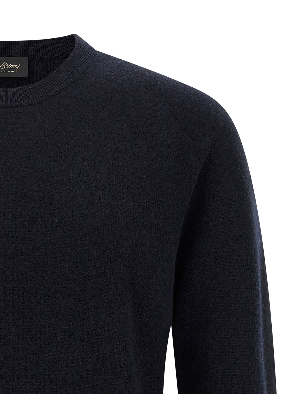 Cashmere and Wool Blend Crew Neck Cardigan