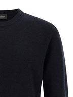 Cashmere and Wool Blend Crew Neck Cardigan