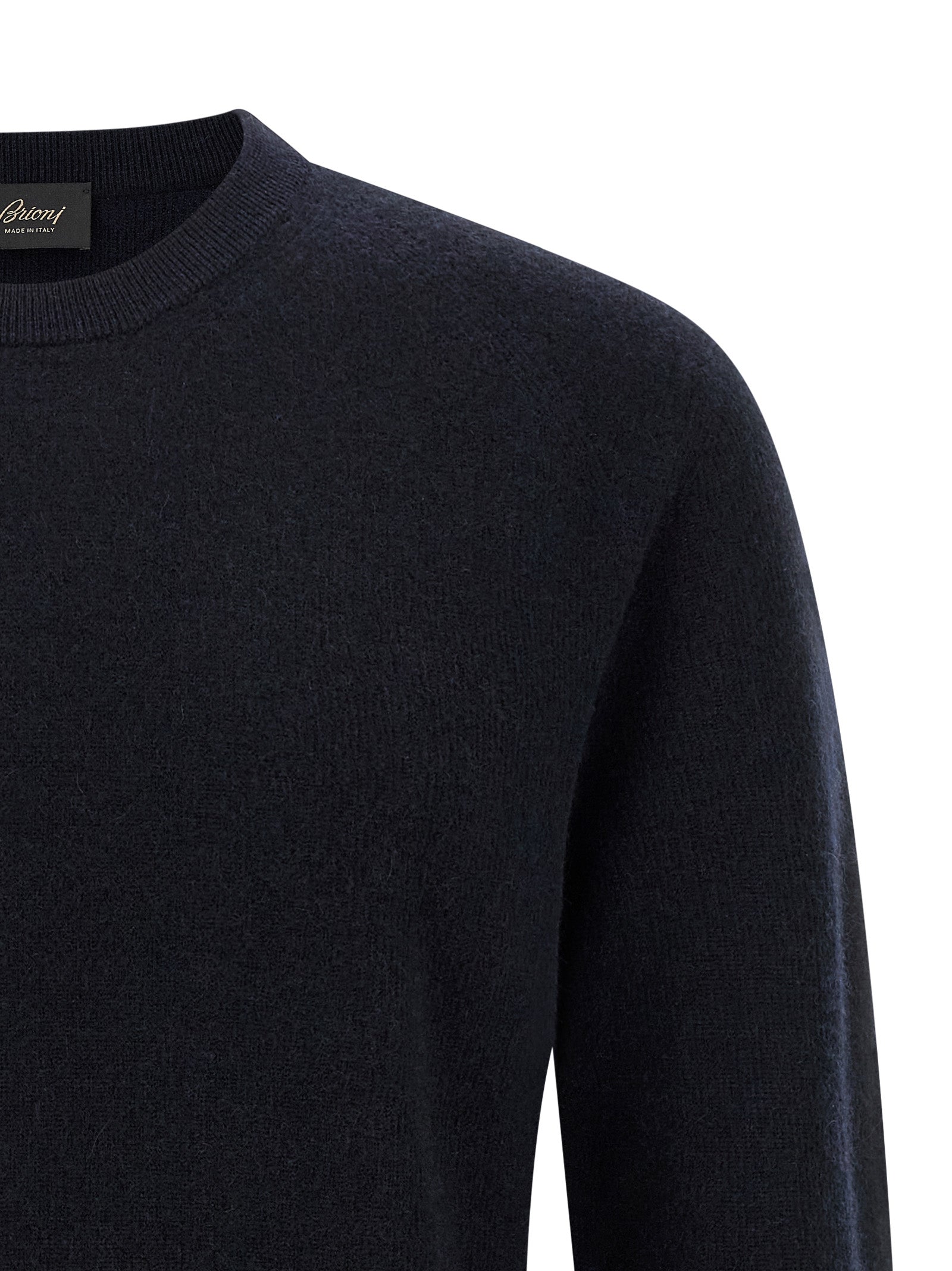 Cashmere and Wool Blend Crew Neck Cardigan