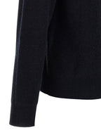Cashmere and Wool Blend Crew Neck Cardigan