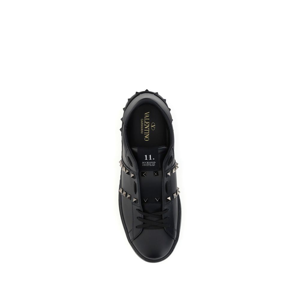 Calfskin Rockstud Untitled Sneakers