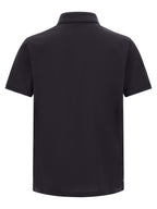 Blue Cotton Polo Shirt