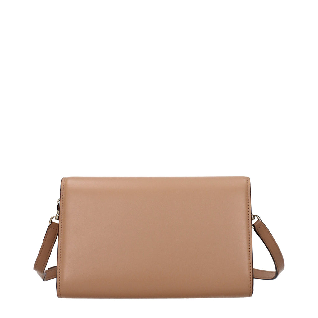 Brown Leather Clutch Bag