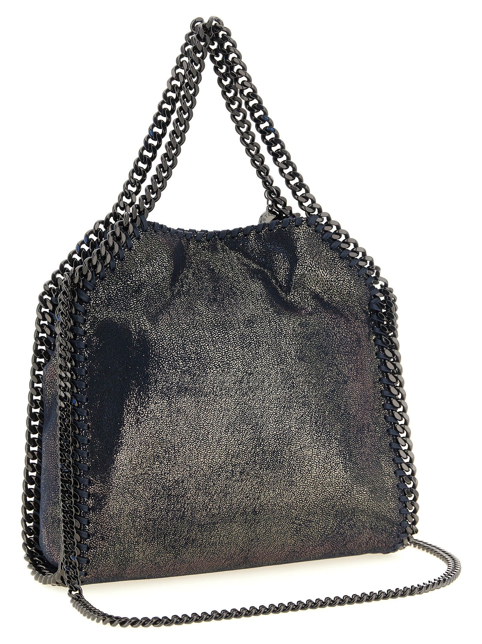 Mini Falabella Handbag – Eco Shiny Dotted Chamois
