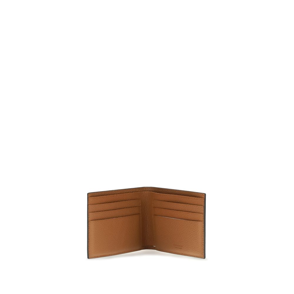Compact Gray Calfskin Wallet