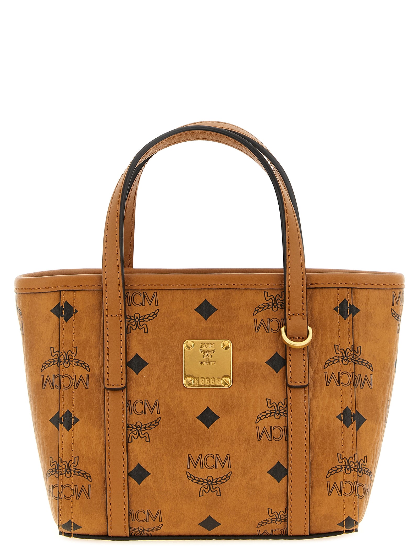 Cognac Canvas Mini Toni Tote