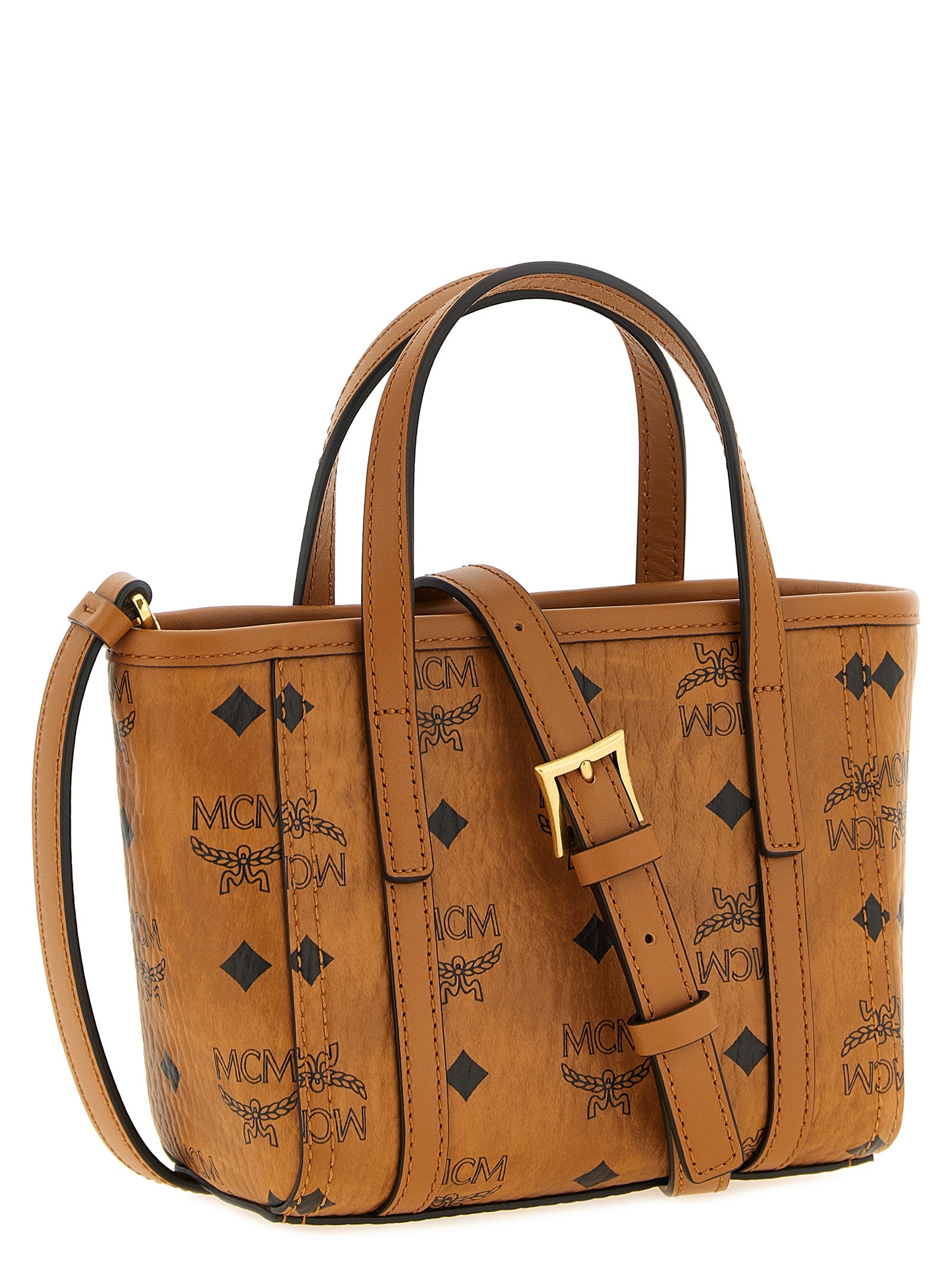 Cognac Canvas Mini Toni Tote
