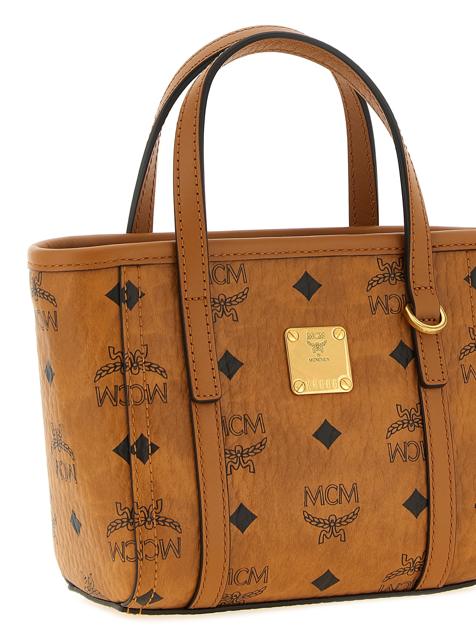 Cognac Canvas Mini Toni Tote