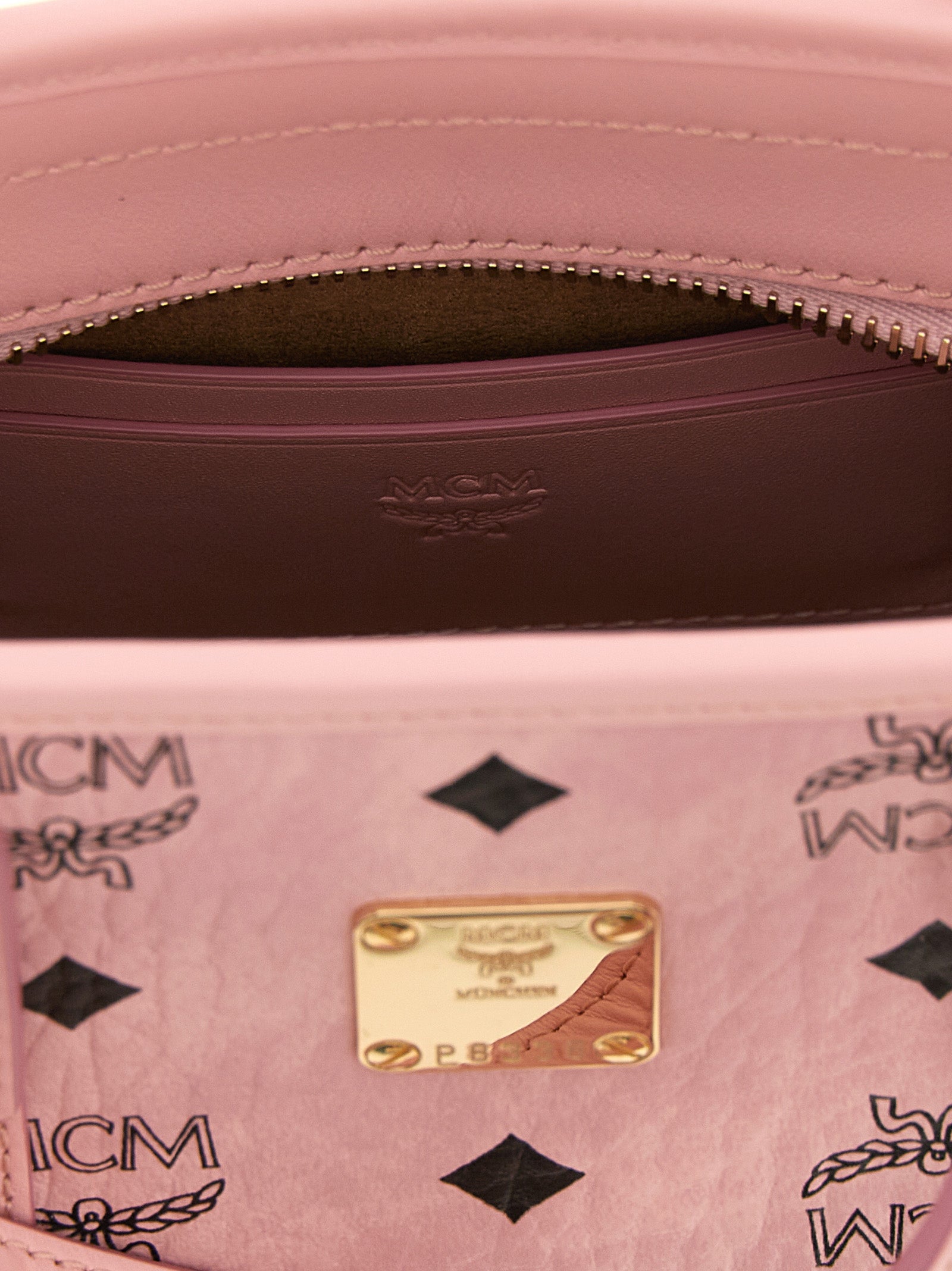Pink Monogram Visetos Mini Tote