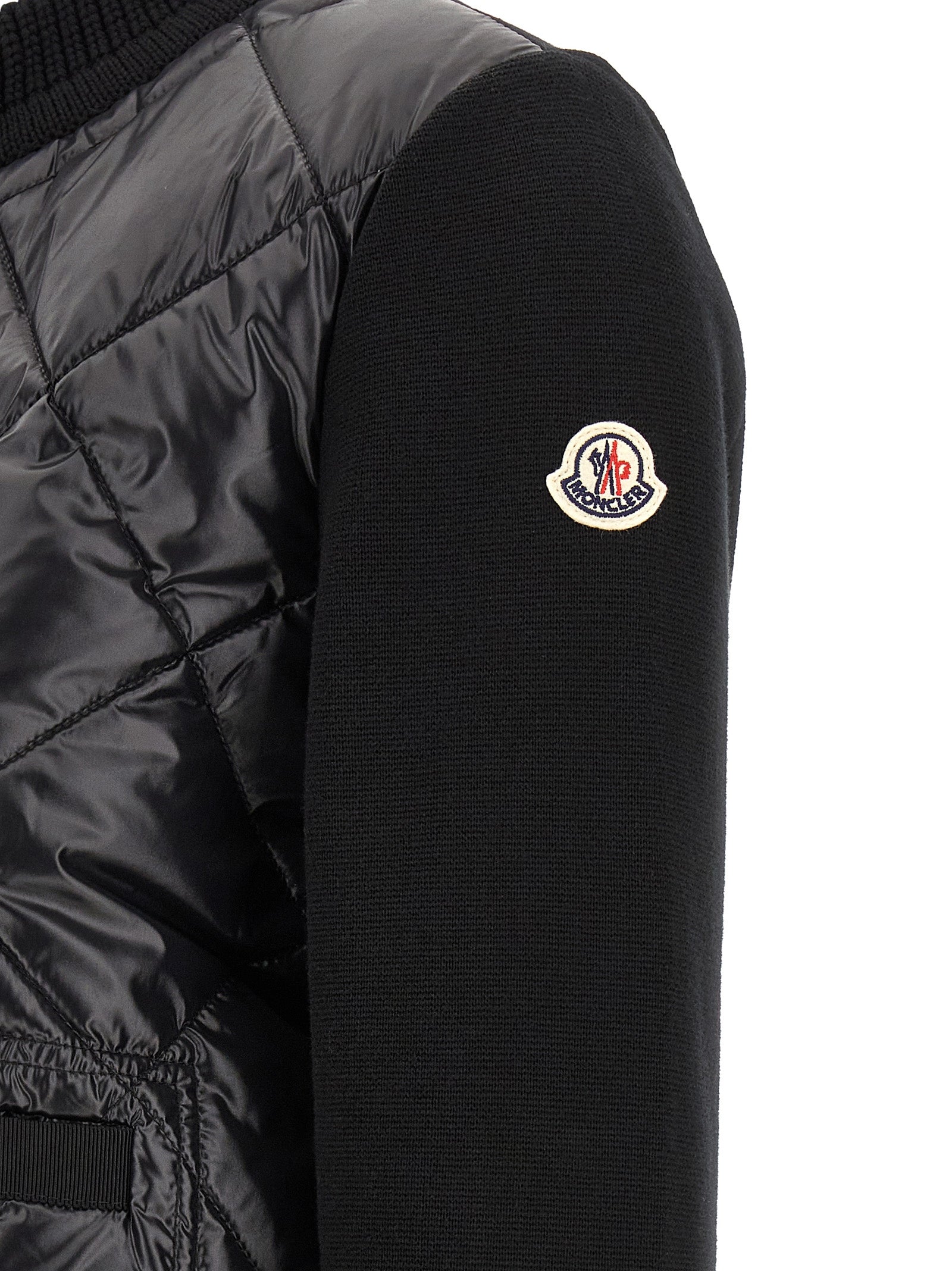 Diamond Quilted Polyamide Cardigan