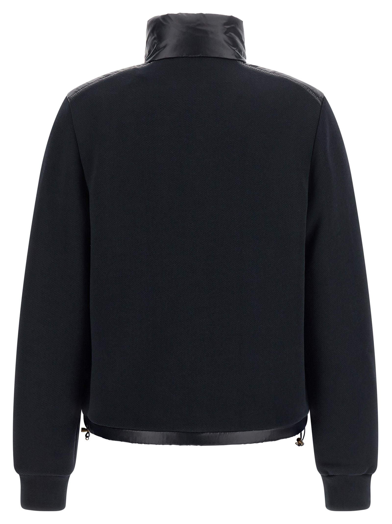 Quilted Blue Polyamide Cardigan