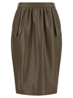 Brown Altermat Midi Skirt