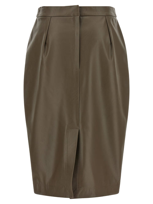 Brown Altermat Midi Skirt
