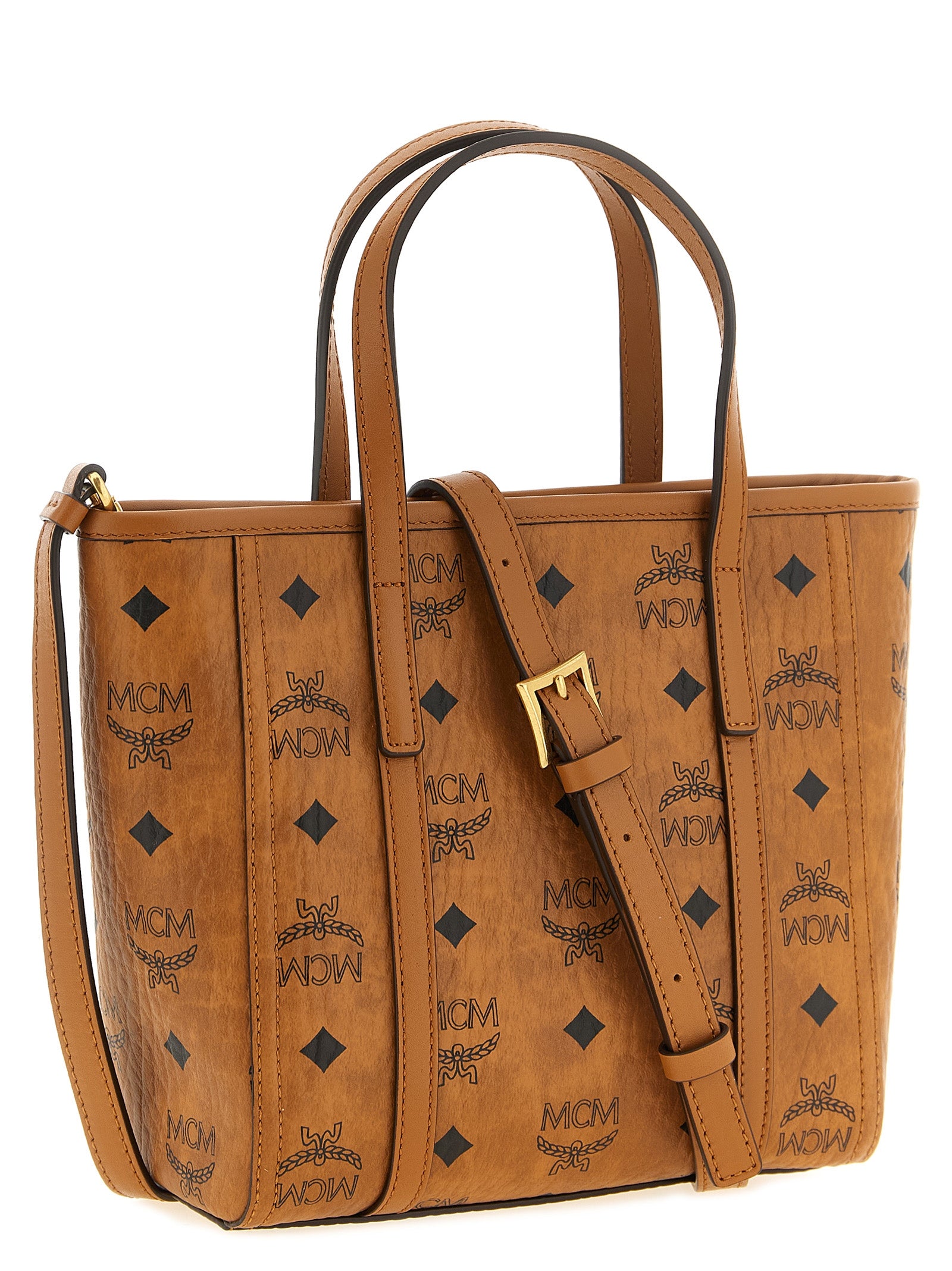 Brown Toni Small Polyethylene Shopper Bag