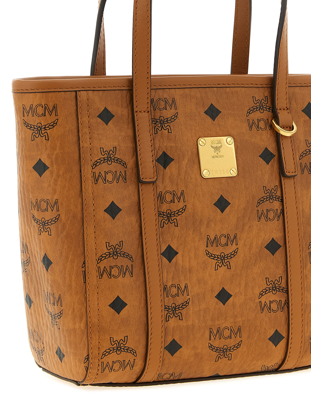 Brown Toni Small Polyethylene Shopper Bag