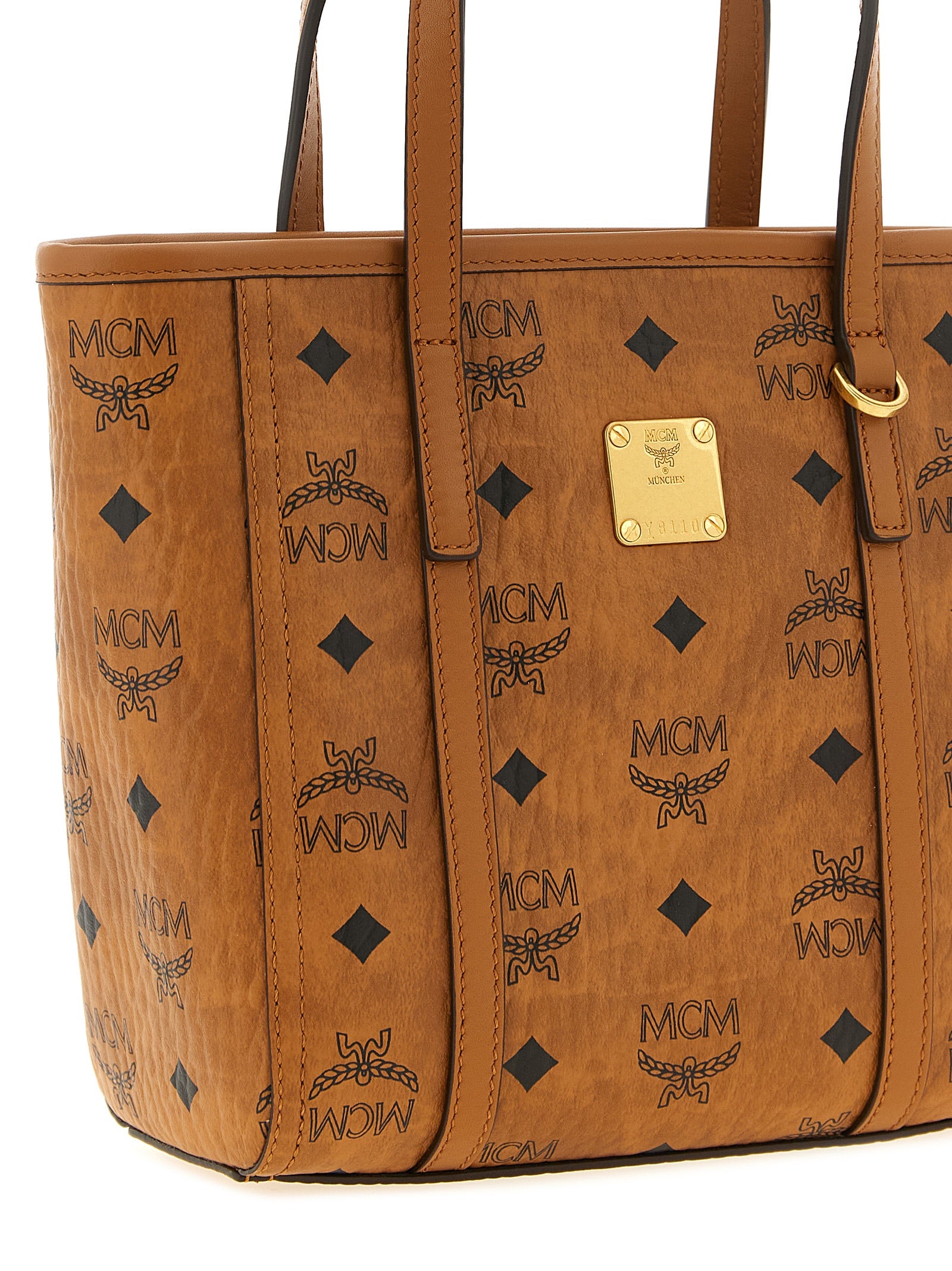 Brown Toni Small Polyethylene Shopper Bag