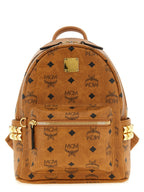Mini Stark Brown Polyethylene Backpack