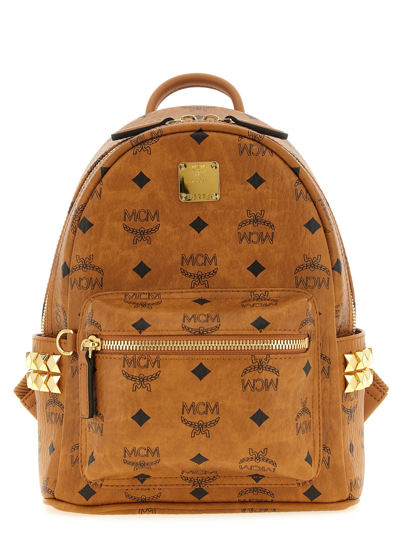 Mini Stark Brown Polyethylene Backpack