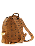 Mini Stark Brown Polyethylene Backpack