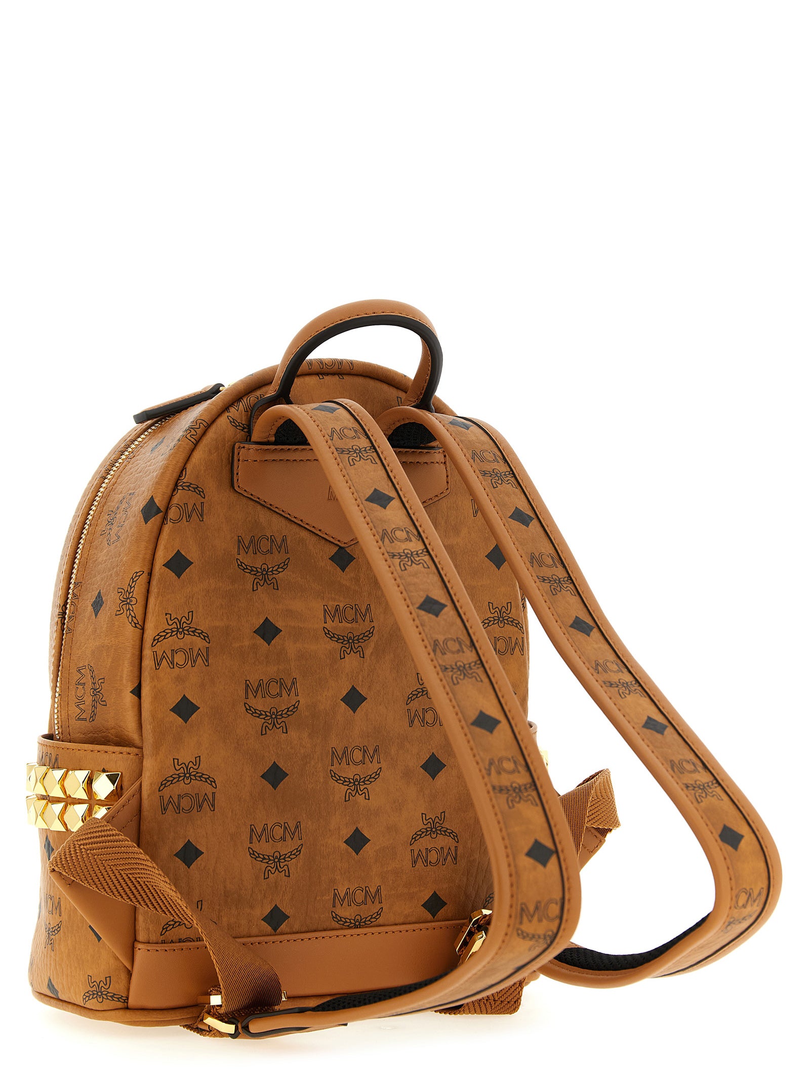 Mini Stark Brown Polyethylene Backpack