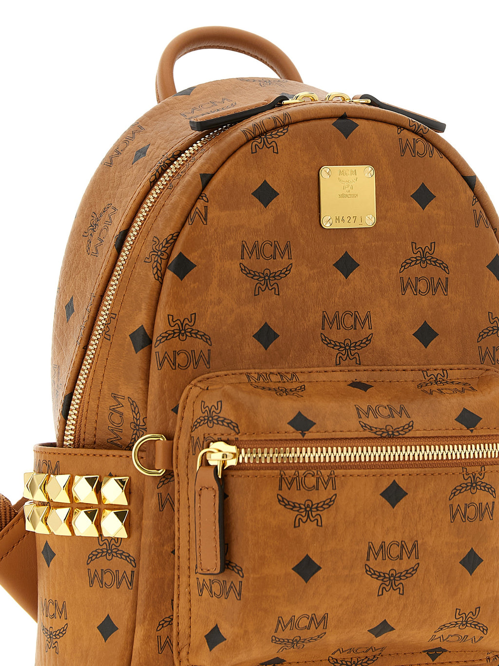 Mini Stark Brown Polyethylene Backpack