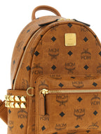 Mini Stark Brown Polyethylene Backpack
