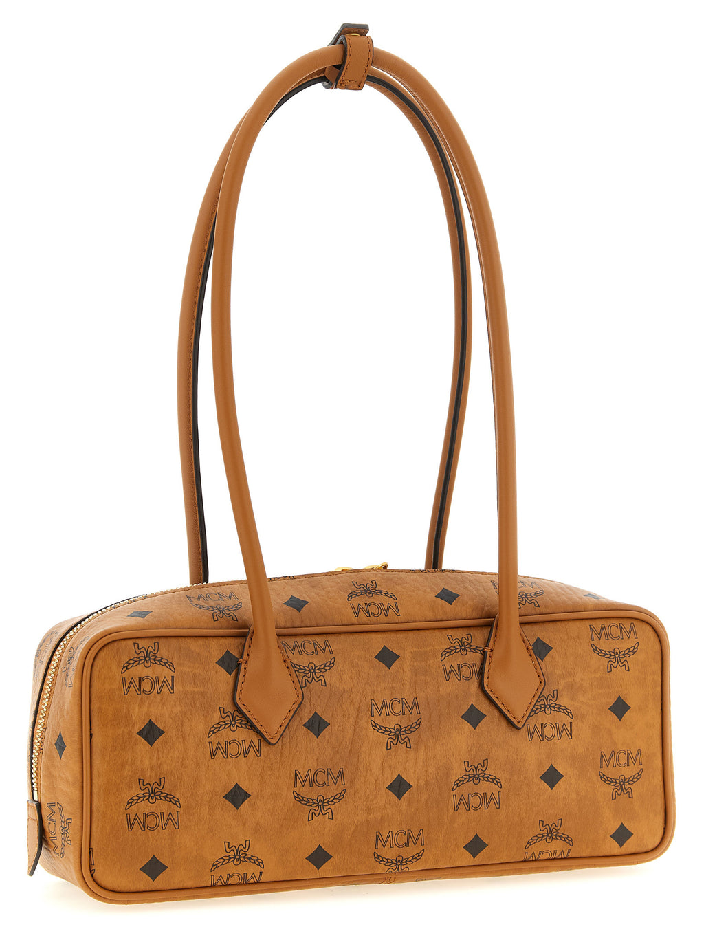 Visetos Monogrammed Canvas Shoulder Bag
