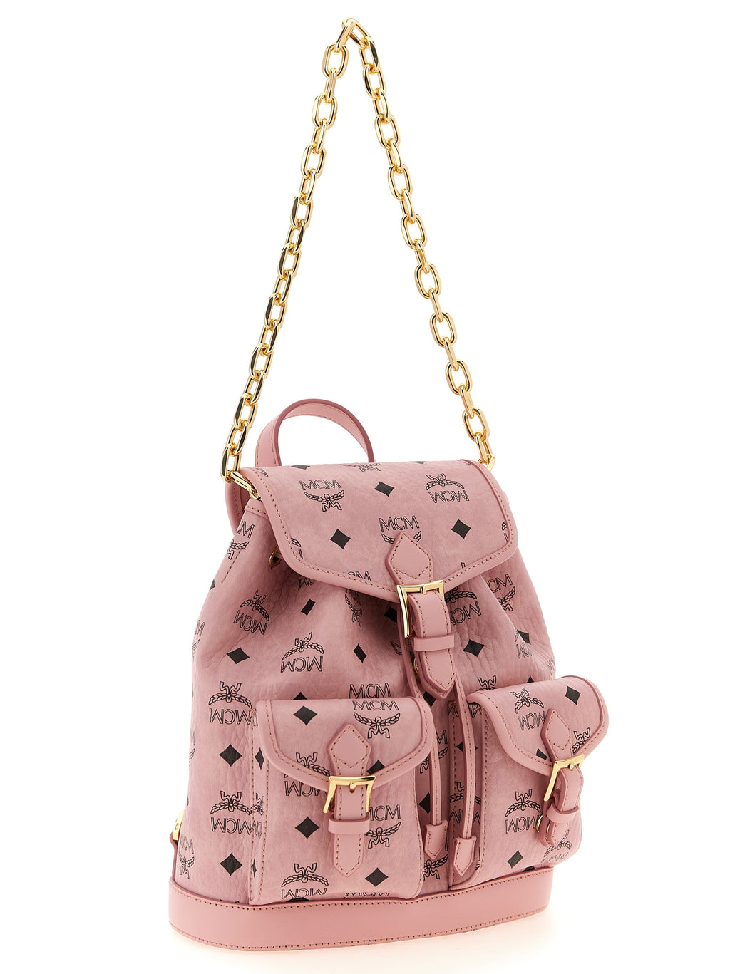Soft Pink Visetos Monogram Mini Backpack