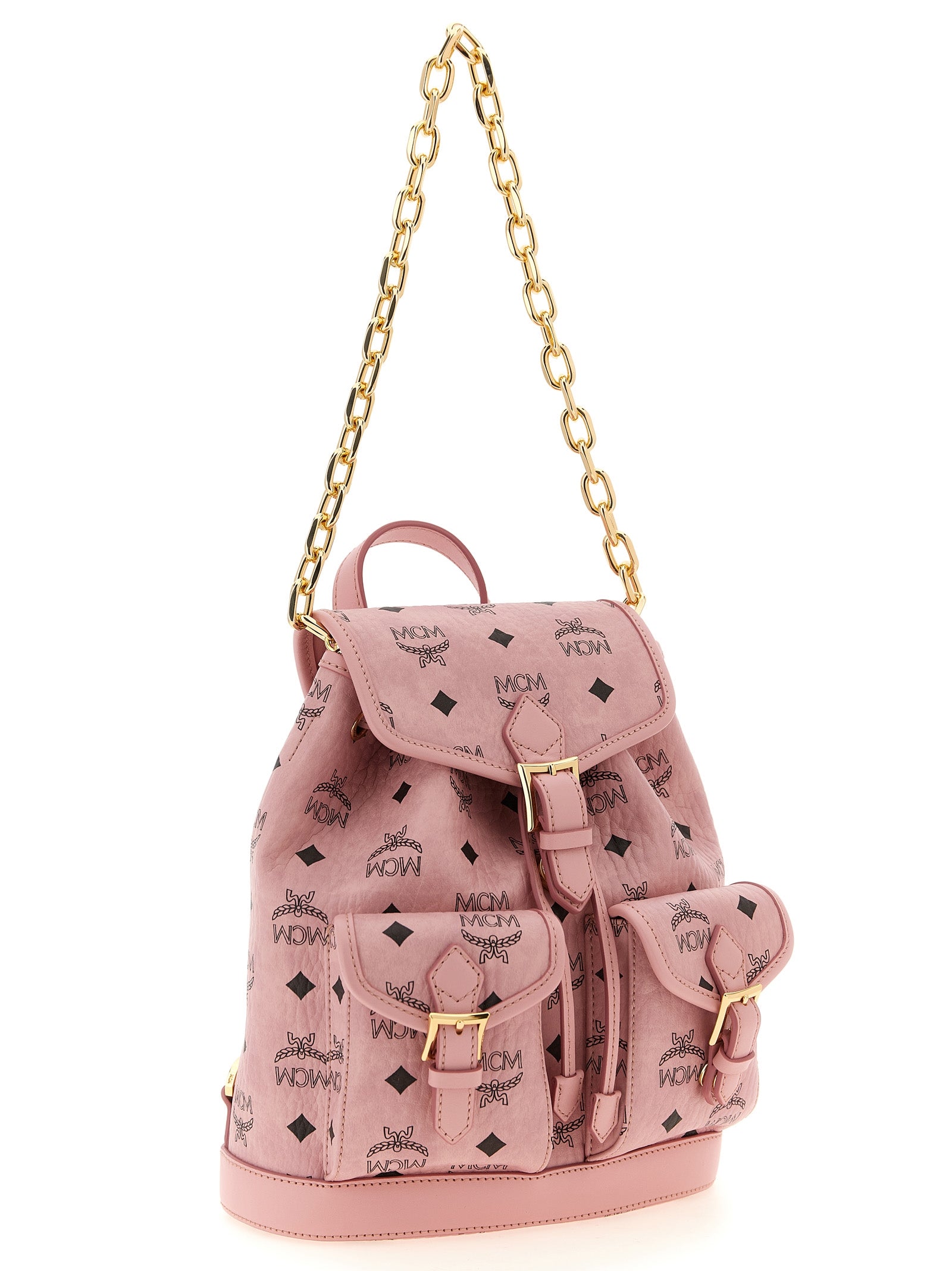 Soft Pink Visetos Monogram Mini Backpack