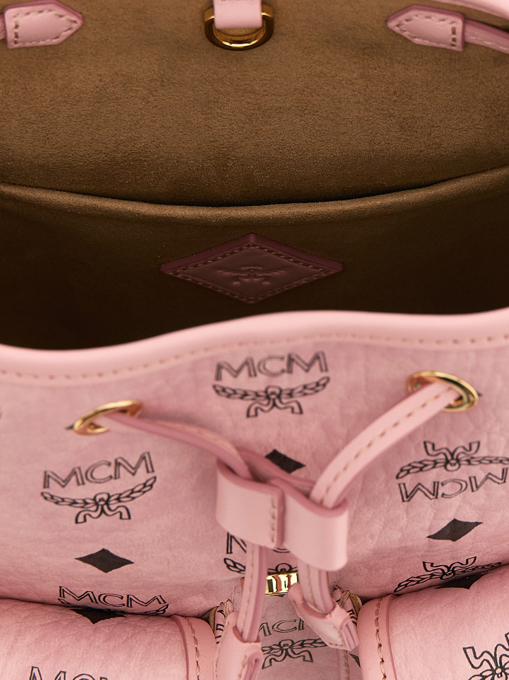 Soft Pink Visetos Monogram Mini Backpack