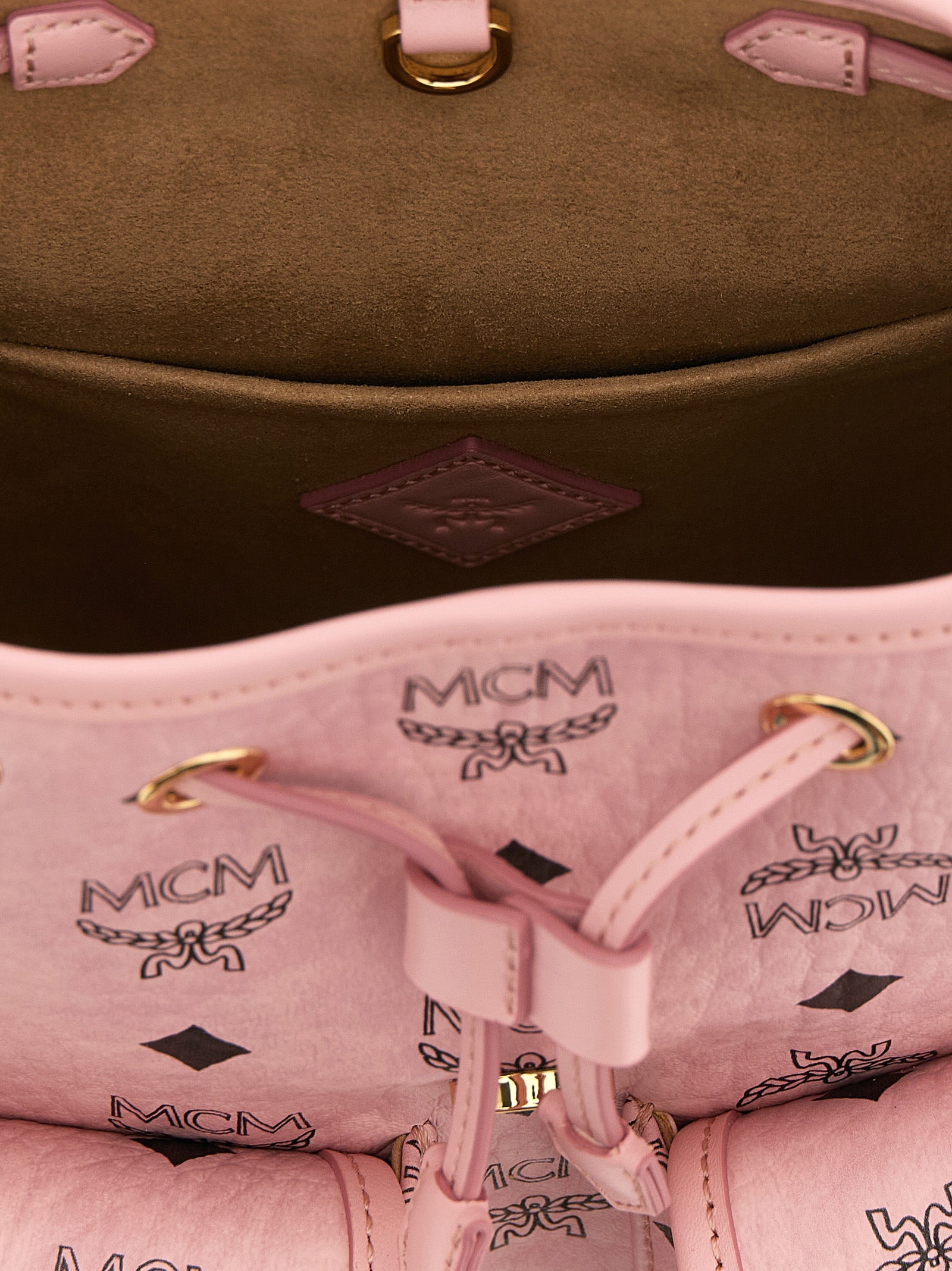 Soft Pink Visetos Monogram Mini Backpack