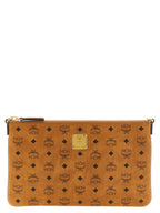 Cognac Brown Polyurethane Mini Clutch