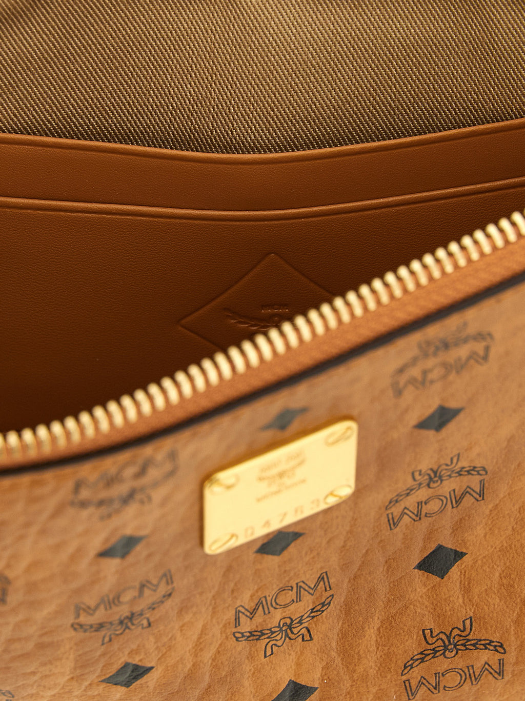 Cognac Brown Polyurethane Mini Clutch