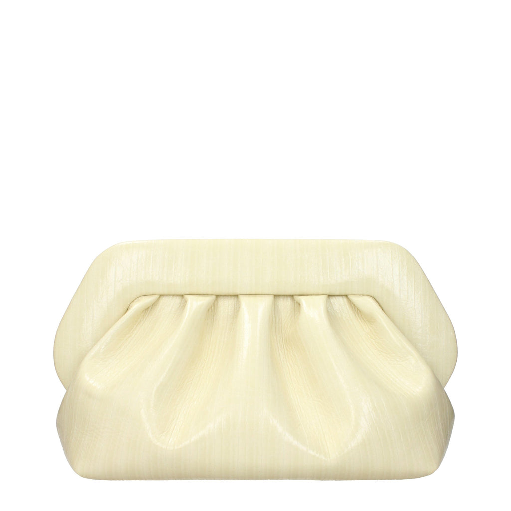 Beige Eco Leather Clutch