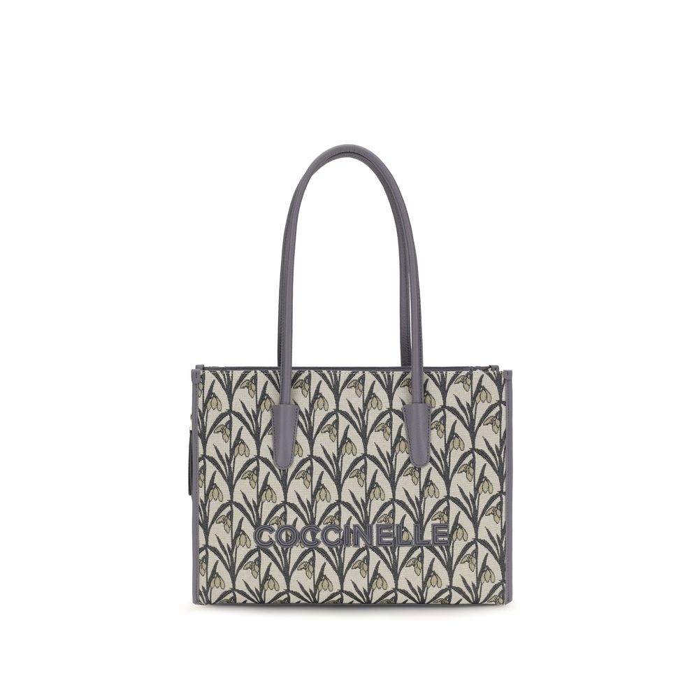 Jacquard Floral Tote Bag