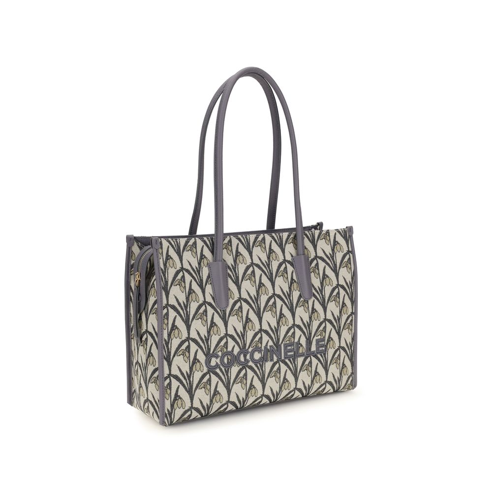 Jacquard Floral Tote Bag