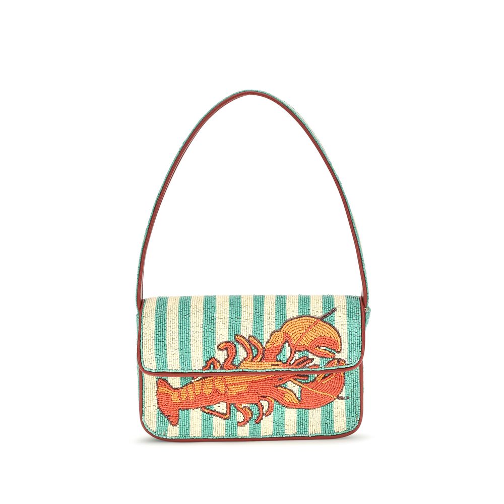 Rayon Beaded Shoulder Bag