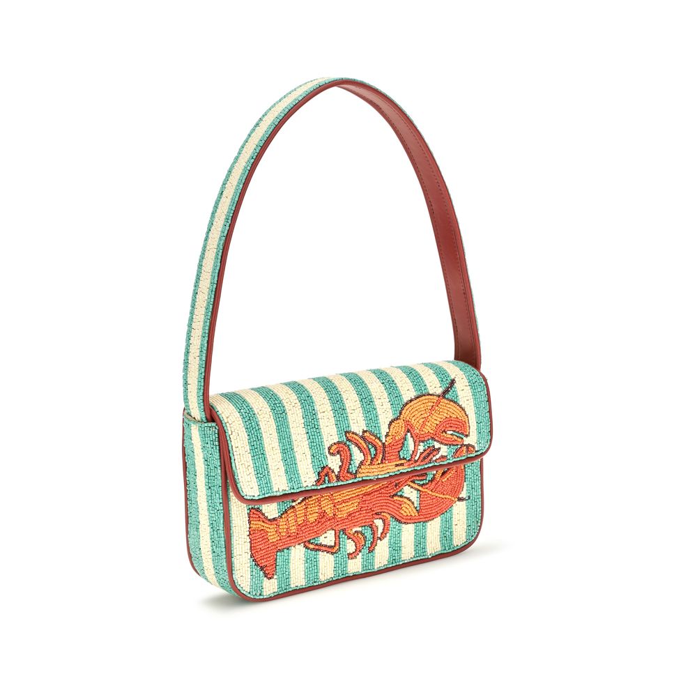 Rayon Beaded Shoulder Bag