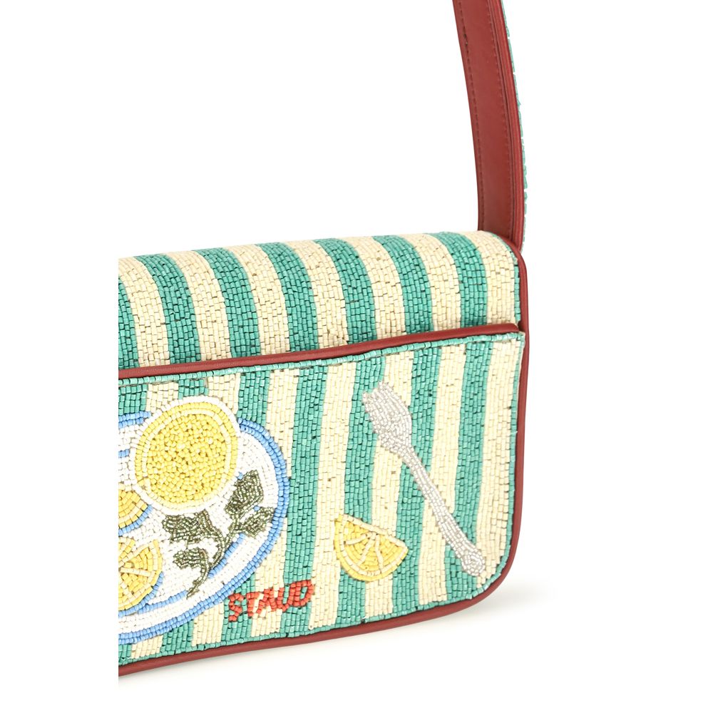 Rayon Beaded Shoulder Bag