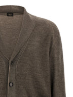 Brown Cashmere Cardigan