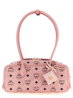 Aren East West Light Pink Coated Canvas Shoulder Bag