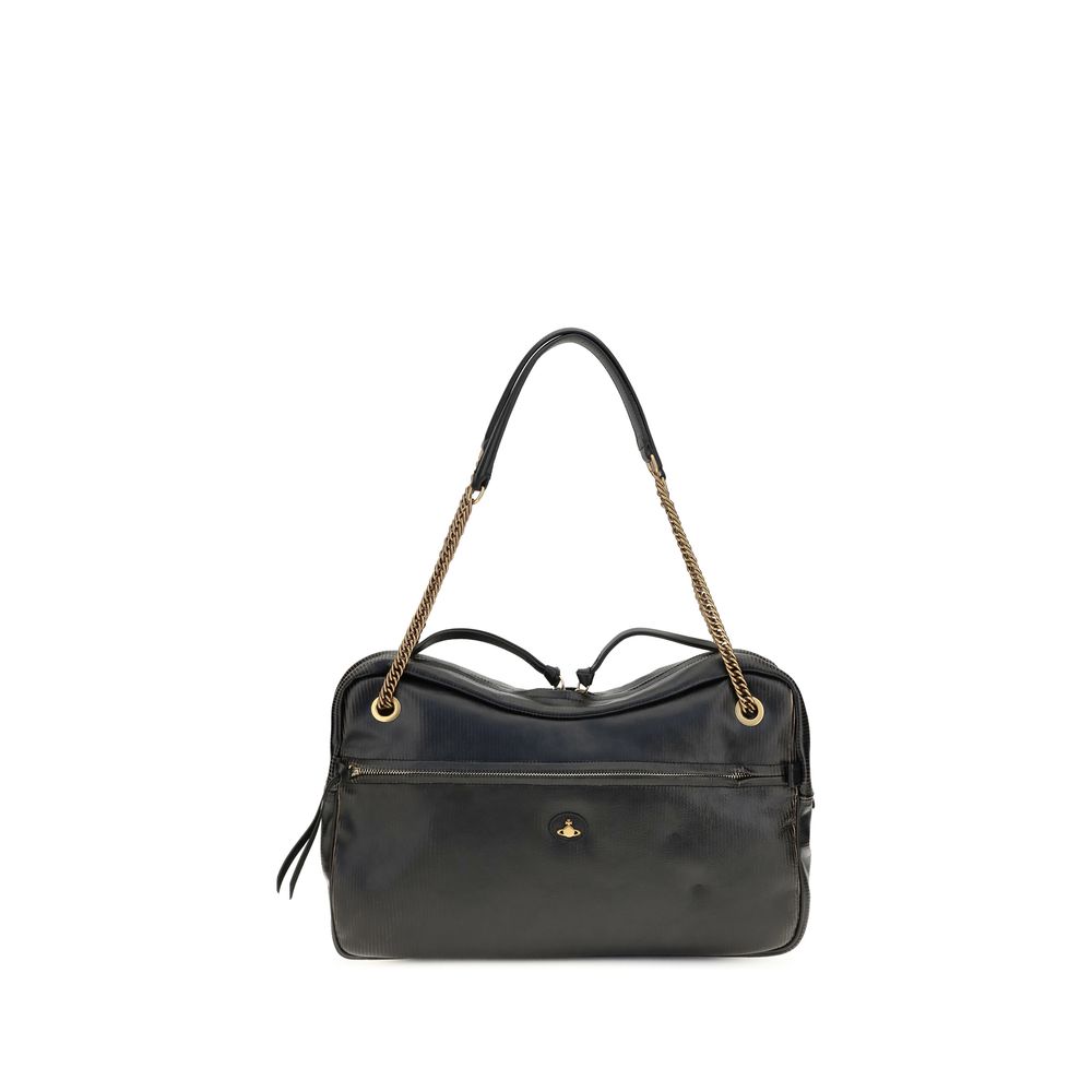 Large Dolce Calf Leather Shoulder Bag