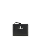 Slim Flap Calf Leather Card Holder