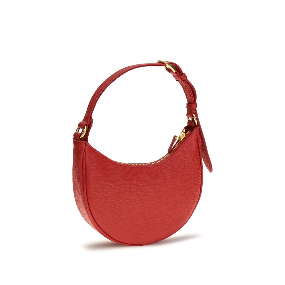 Granulated Calfskin Mini Hobo VLogo Signature Shoulder Bag