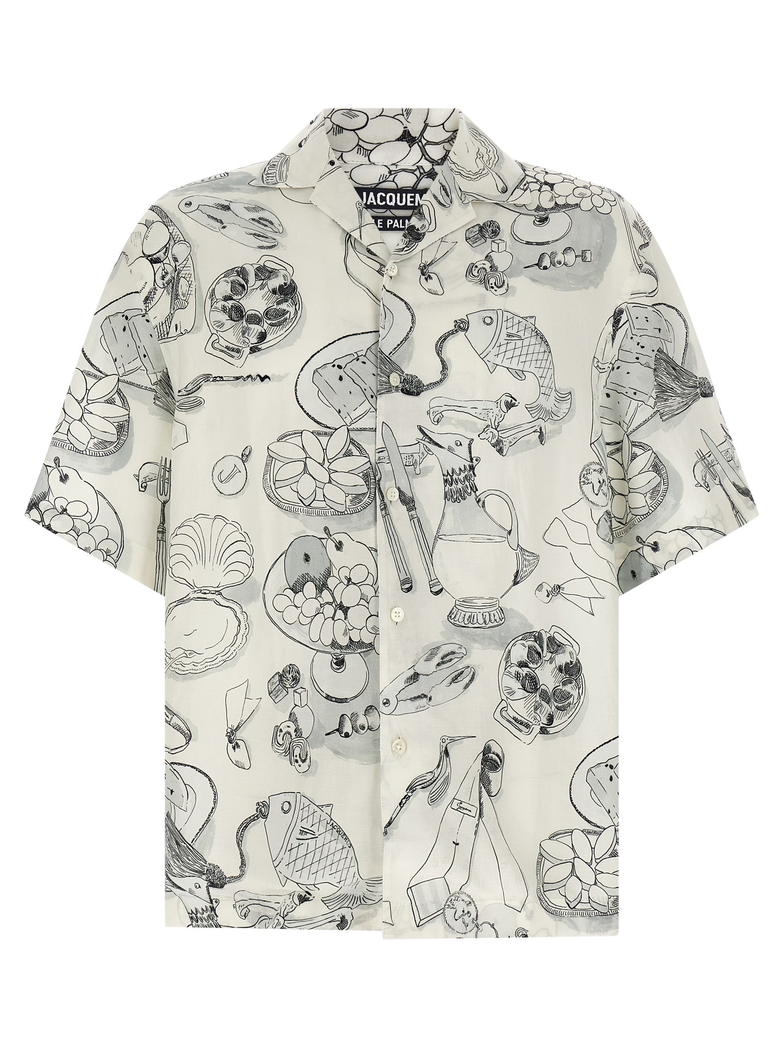 La Chemise Cocktail Viscose Short-Sleeved Shirt