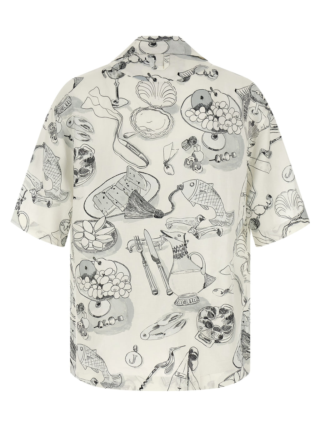 La Chemise Cocktail Viscose Short-Sleeved Shirt