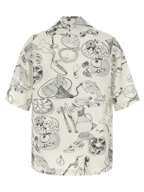 La Chemise Cocktail Viscose Short-Sleeved Shirt