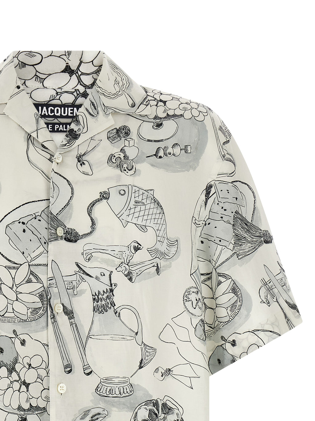 La Chemise Cocktail Viscose Short-Sleeved Shirt