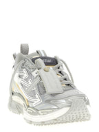 Be Right Back Silver Polyester Athletic Sneakers