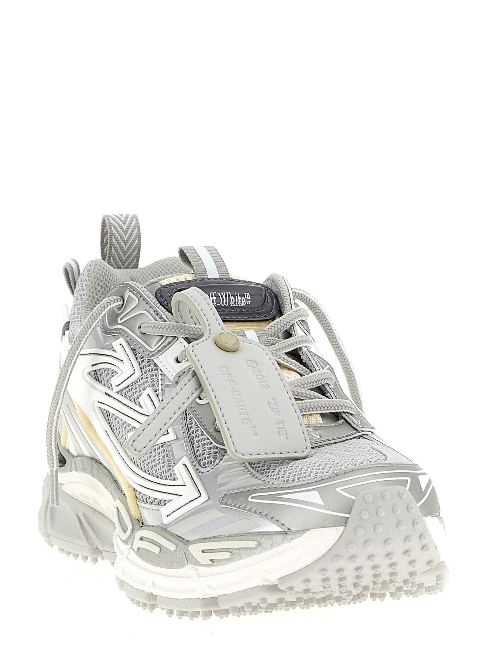 Be Right Back Silver Polyester Athletic Sneakers